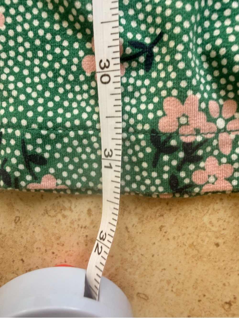 Boden Green Floral Short-Sleeve Midi Dress with Pink Blossoms - Picture 12 of 12